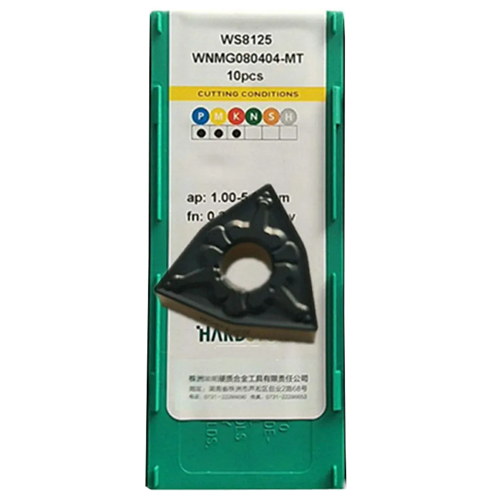 

Оригинальные Токарные пластины для стали WNMG080404 080408 080412 -MT WS8125 CNC