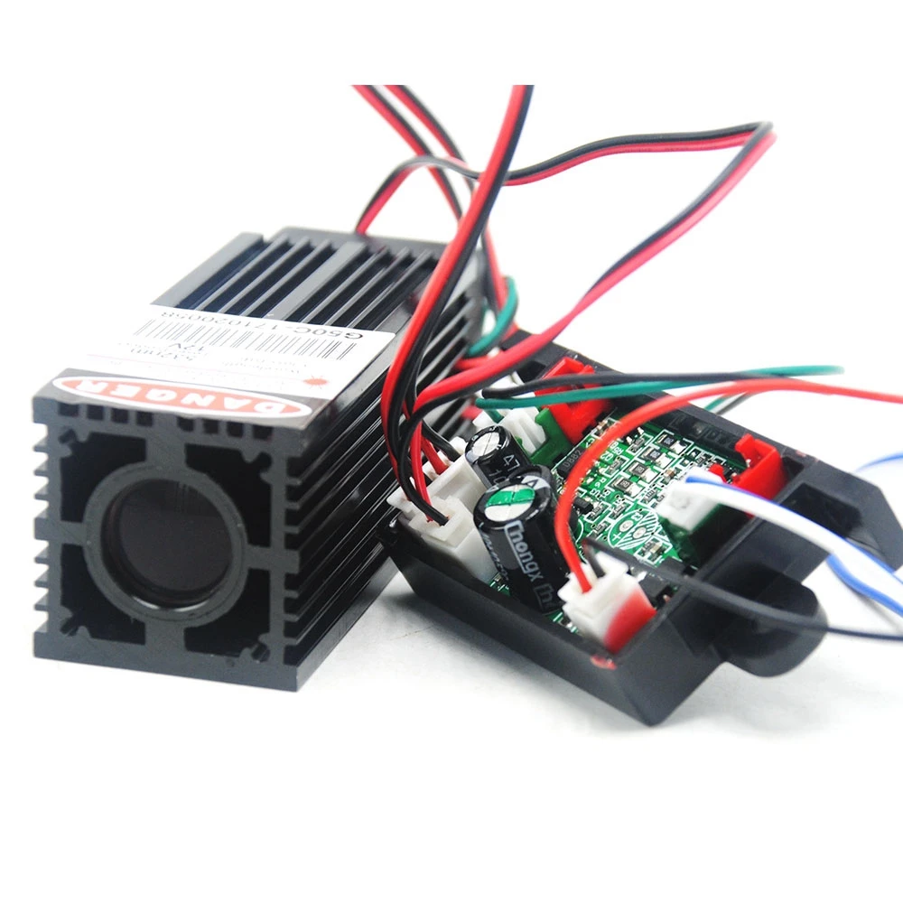Industry Lab 532nm Green Laser Module - 200mW Fat Beam Diode With TTL Control For Decoration & Display