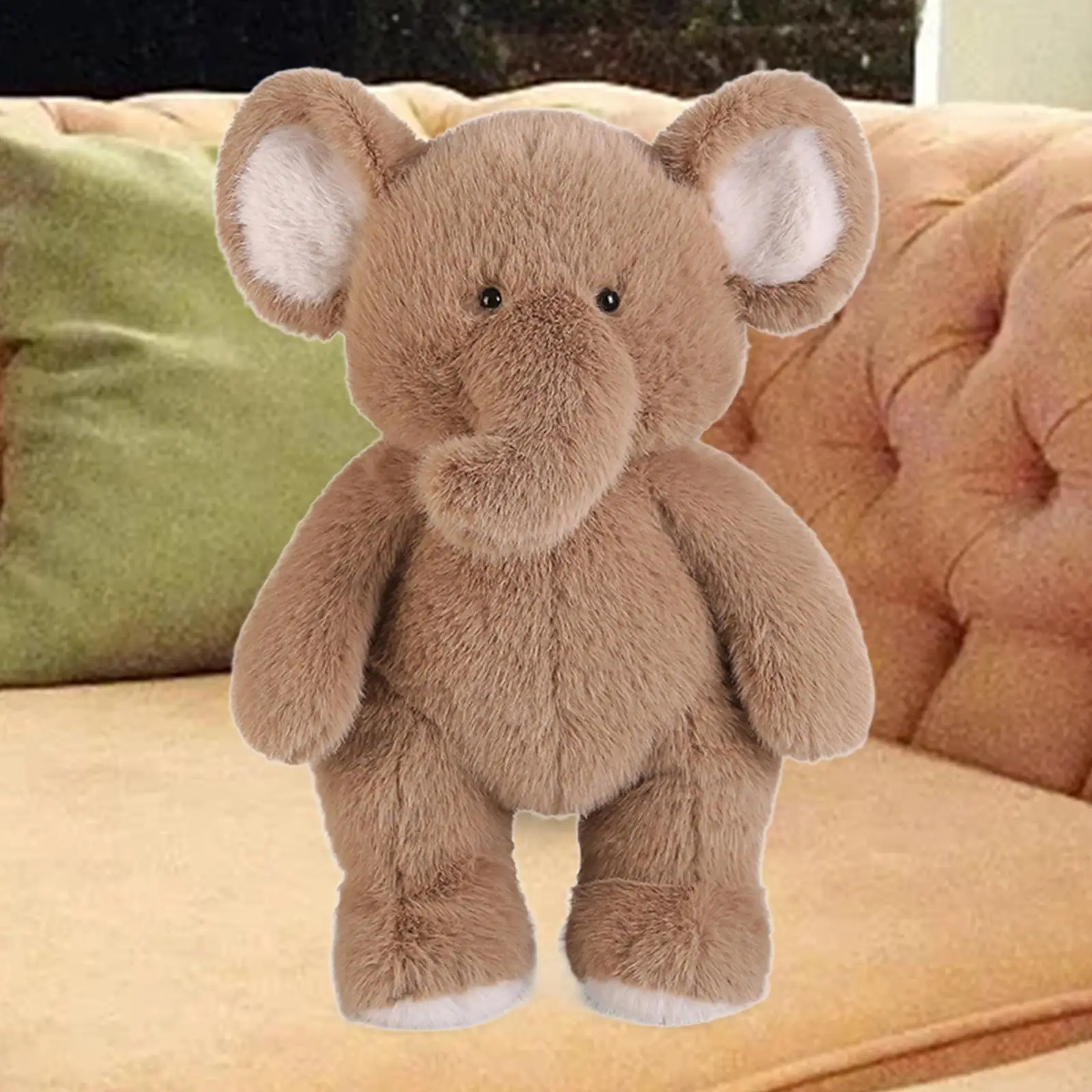 

Слон, плюшевая игрушка, Huggable Cuddly ручной работы, мягкие животные для детской комнаты, украшение для дня рождения, Детские сувениры, Пасхальный подарок