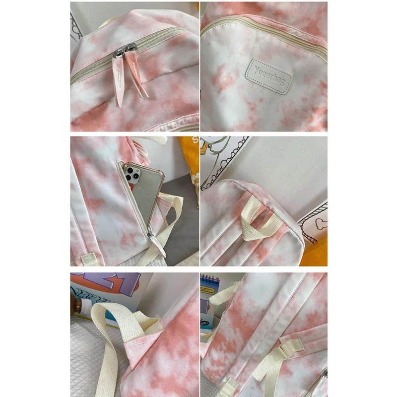 Fashion Colorful Pattern School Shoulder Bag for Teenager Girls Casual Bagpack