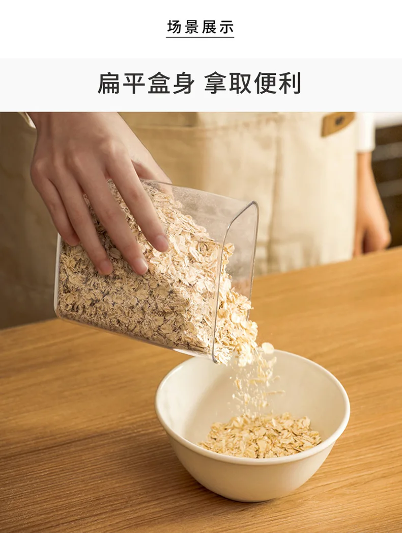 Scatola per la conservazione degli alimenti in vetro sigillata sottovuoto  barattoli secchi per caramelle ai cereali con coperchio contenitori per la  conservazione del frigorifero articoli per la casa cucina - AliExpress