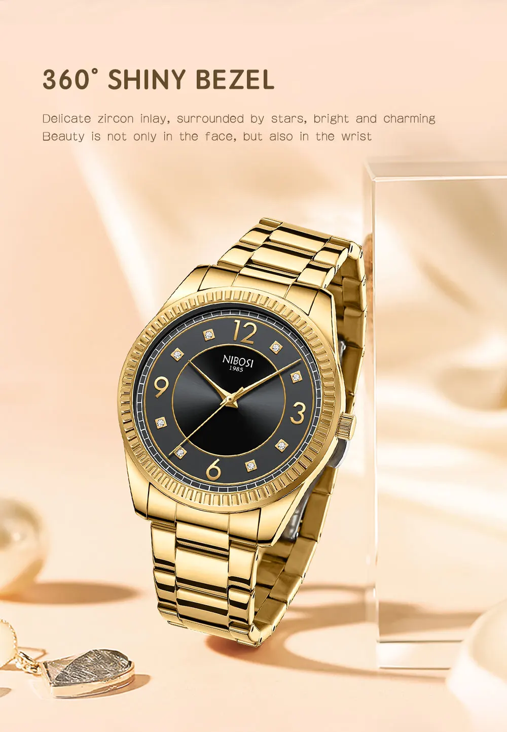 Luxury Men Women Watch Gold White Quartz Wrist Watch Stainless Steel Couples Clock Casual Waterproof Mens Watches_voghion.com