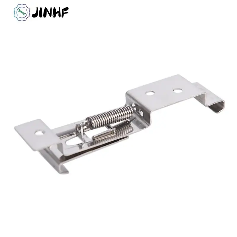 

New 2pcs Car License Plate Spring Loaded Stainless Steel Bracket cars Frame Holder Trailer Number Plate Clips