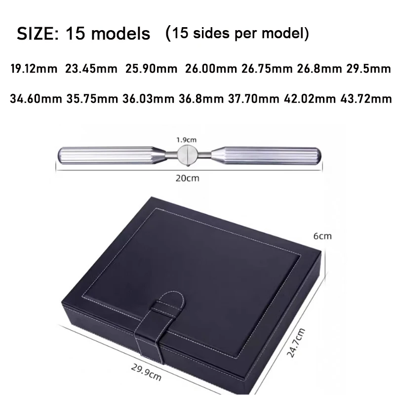 Set De Matrices D'ouverture Pour Boîtier De Montre - Outils Horloger - Alliage Argenté - Multi-tailles
