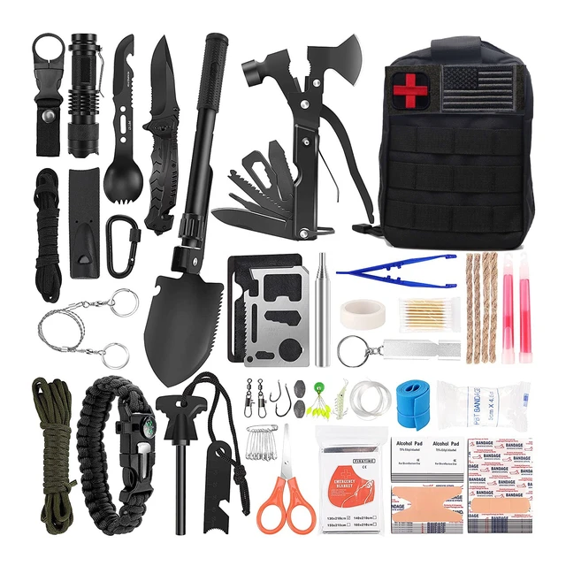 OEM ODM 142Pcs Professional Camping Survival Tools kit Emergency Outdoor  with Molle Pouch - AliExpress