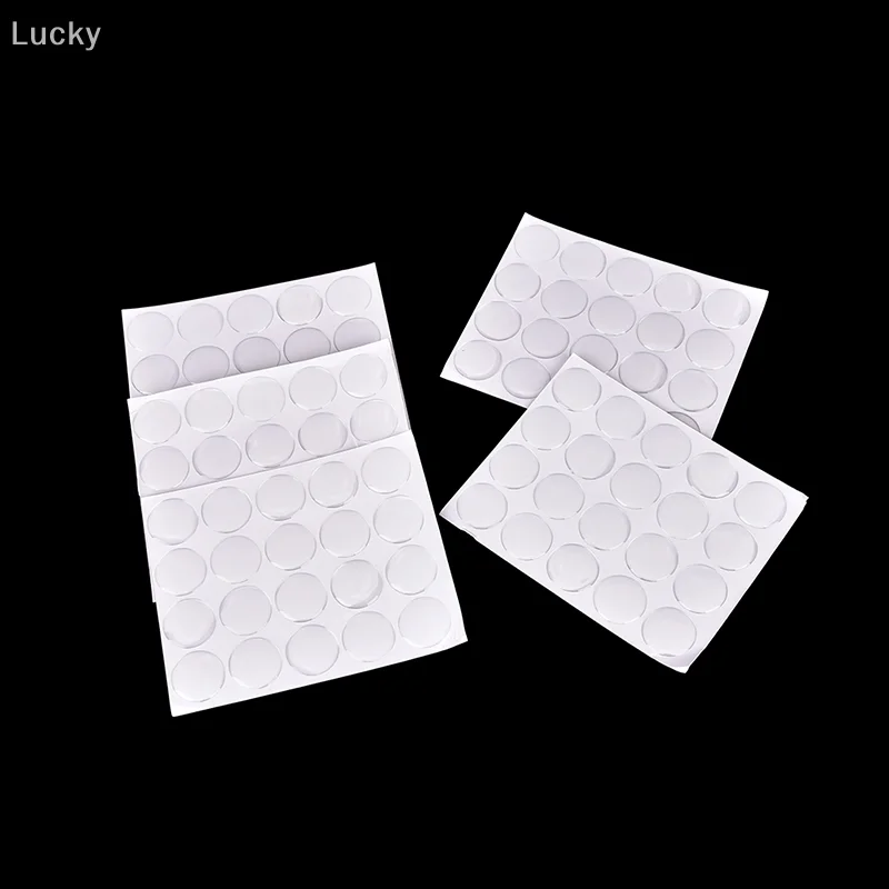 100pcs Self-Adhesive 3D Crystal Clear Door Stop Rubber Damper er Cabinet Bumpers Silicone Furniture Cushion Protective Pads