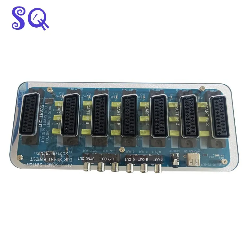 

Новый 6 в 1 выход мини распределитель SCART преобразователь видео 6 вход и 1 выход автоматический переключатель для MD/MD2/SS/PS/PS2/PS3 игровой шкаф