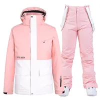 Men and Women Fashion Snow Suit, Winter Clothes Ski, Snow Ski Jacket and Pant Sets, Snowboarding Clothing, Unsex, -30 Warm - Image 2