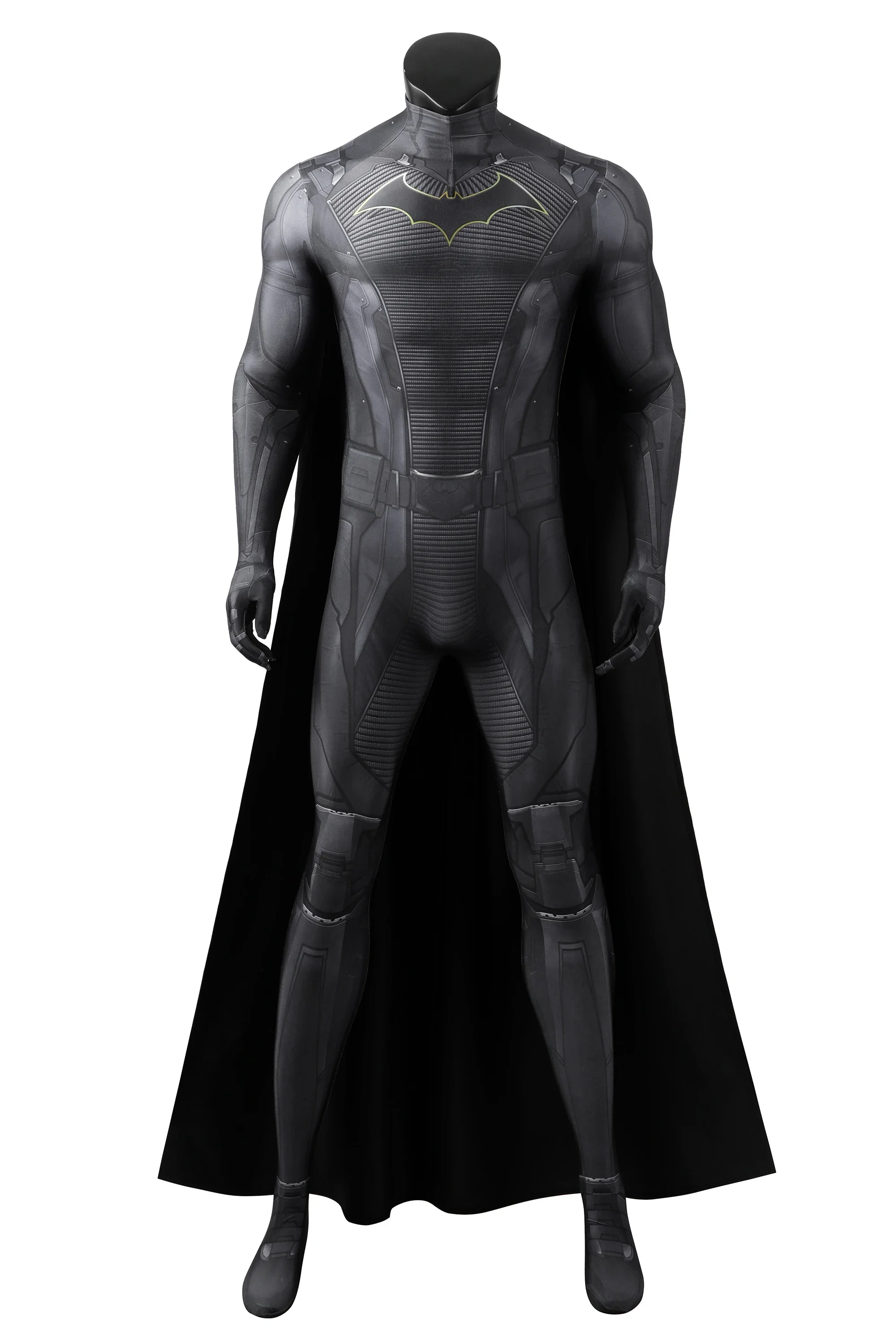 DC-Inspired Batman Spandex Bodysuit Cosplay Costume for Adults and Kids