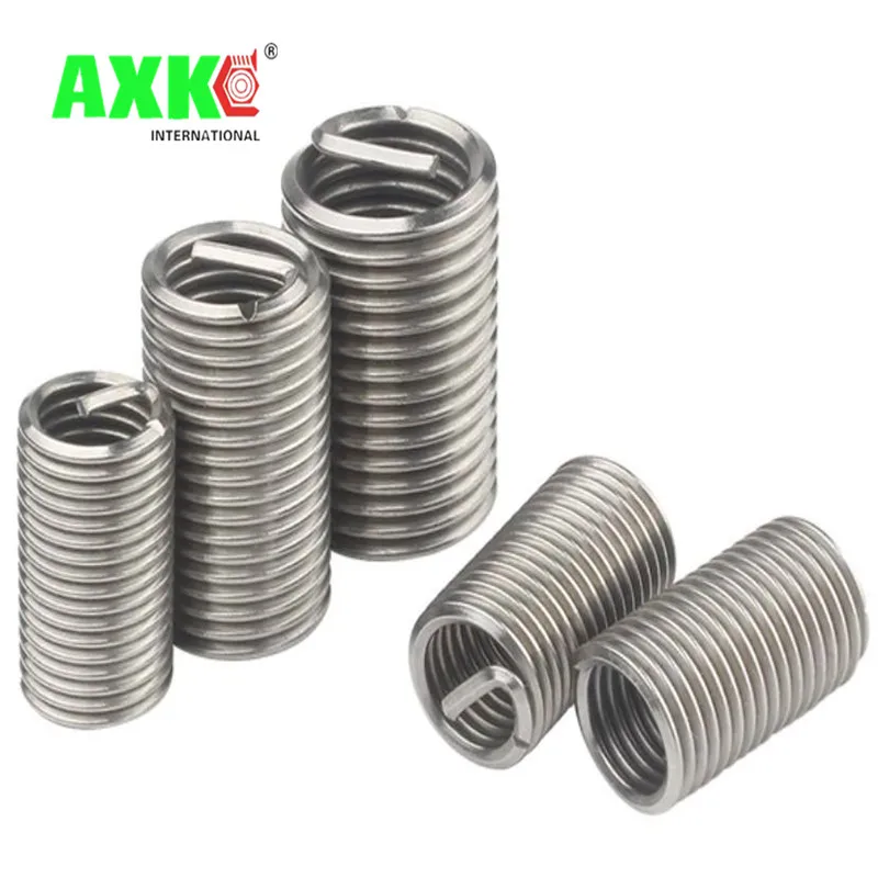 AXK 50pcs M10*1.0*2D m10 Wire Thread Insert Stainless steel m10 screw  bushing ,Wire screw sleeve,Thread Repair - AliExpress