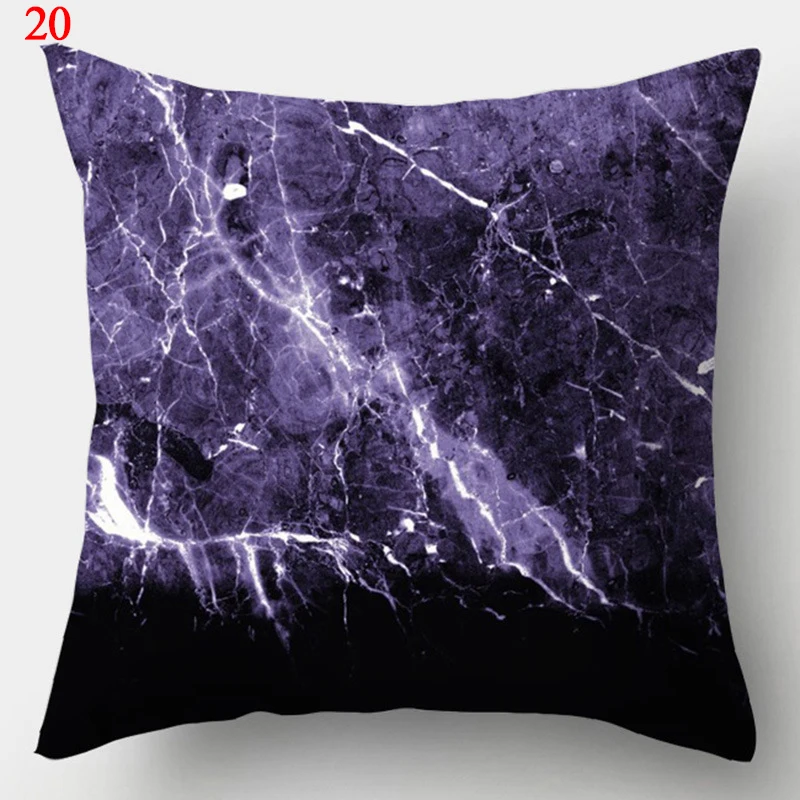 45x45cm Purple Geometric Print Pillow Covers Decorative Square Cushion Cover Polyester Throw Pillow Case for Home Sofa Decor 