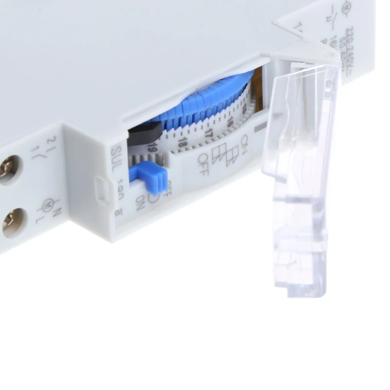 AC 220V 15 Minutes Mechanical Timer Switch 24 Hours Programmable Din Rail