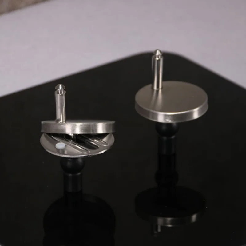 Toilet Seat Hinges 2x Stainless Steel 5.5CM Toilet Seat Cover Base Connection Expansion Bolt Fixing Hinges Bathroom Accessories