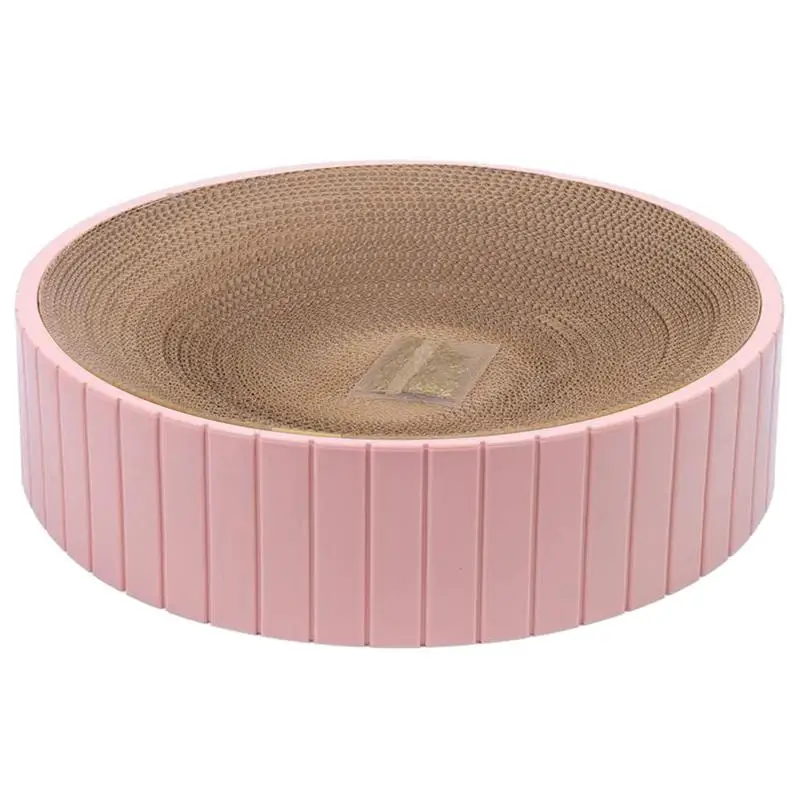 

Round Cat Scratching Board Reversible Round Cat Scratcher Lounge Bed For Furniture Protection Cat Scratching Pad With
