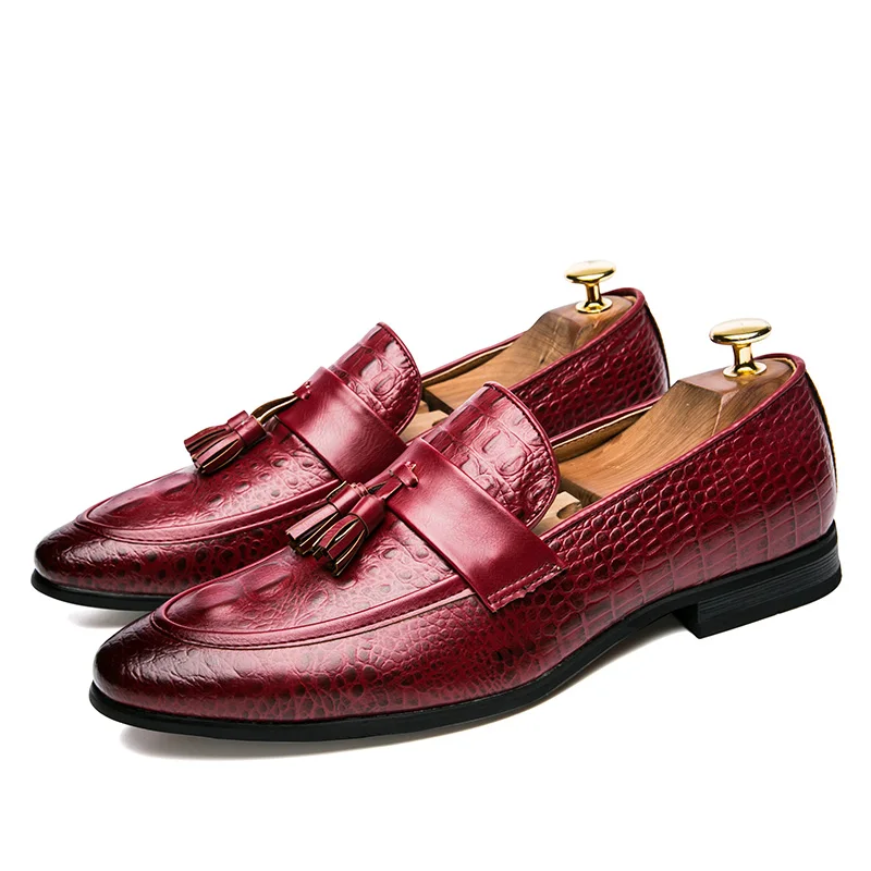 Men Casual Leather Shoes Brand Moccasin Oxfords Driving Shoes Loafers Moccasins Dress New Italian Tassel casual shoes leather shoes