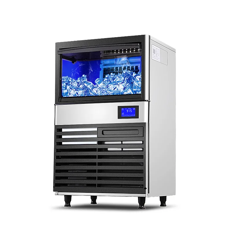 Wholesale Large Daily Output 35-420Kg Air Cooled Commercial Ice Maker Milk Tea Shop Bar KTV Crescent Ice Cube Maker Machine 4