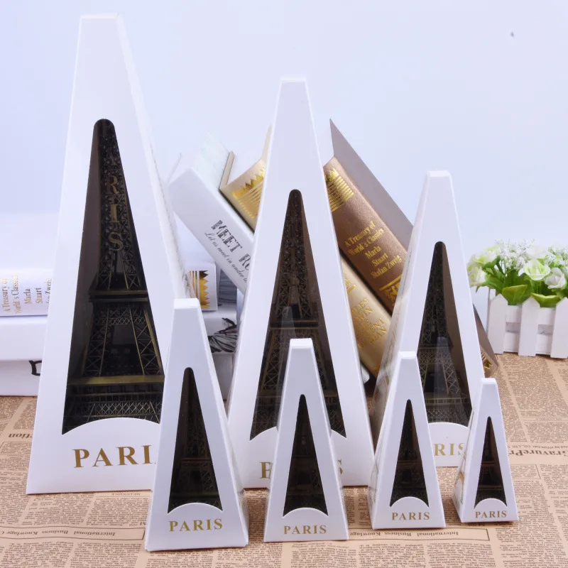 8-32 Cm Paris Eiffel Tower Crafts Home Furnishing Metal Model Decoration Travel Memorial Gift Bronze
