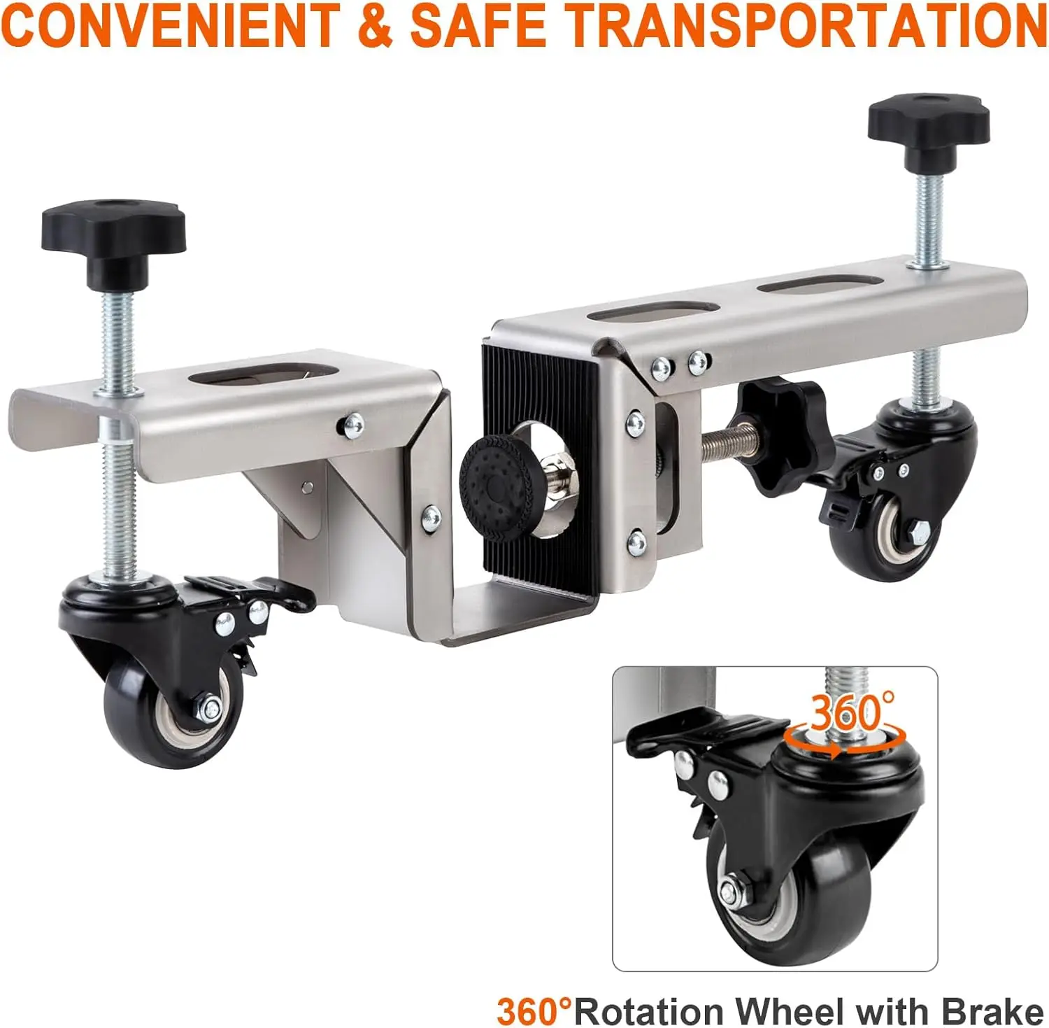 Door Installation Kit, Heavy Duty Door Board Dolly for 1-3/8" and 1-3/4" Pre-Hung, Slab, and Front Doors, Stainless Steel Instal 5