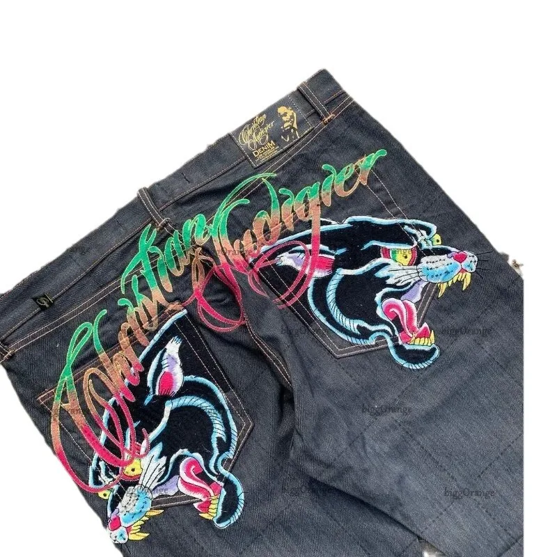 Loose Punk Sle Harajuku Jeans Women's ort Outerwear Spring Season PU Material Imported from China