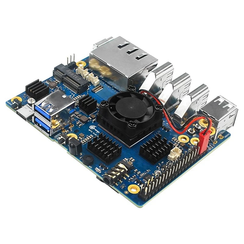 For Orange Pi 5 Plus Cooling Fan Active Heat Dissipation With Thermal Pads For OPI 5 Plus Board Accessories