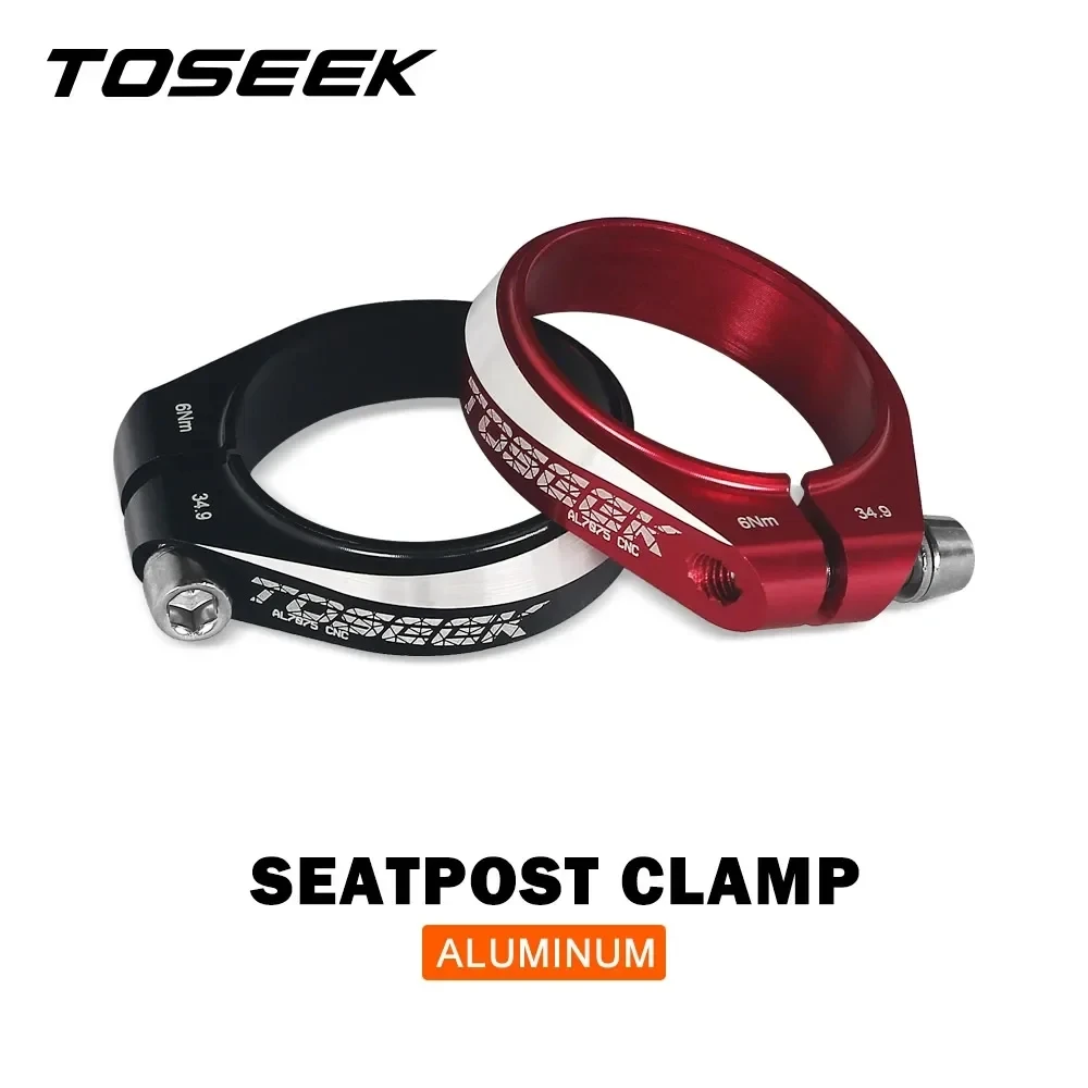 

TOSEEK Bike Seat Post Clamp Bicycle Seatpost Clamps Cycling Parts 31.8/34.9mm Aluminum Alloy Ultralight 13g