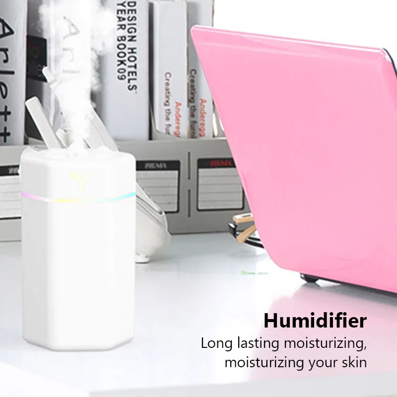Air Humidifier Aroma Oil Humidificador USB Cool Mist Sprayer with Colorful Soft Night Light Purifier Car Home Appliance