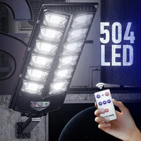 Newest 4/6/8/10/12Head Powerful Outdoor Solar Lights 504 LED Garden Lamp Solar Panel Lamps Waterproof Motion Sensor Street Light 1
