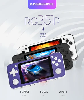 ANBERNIC RG351P Retro Handheld Game Console Open Source Linux System 3.5 inch IPS 320*480 Screen RK3326 1.5GHz 3500mAh Battery 3