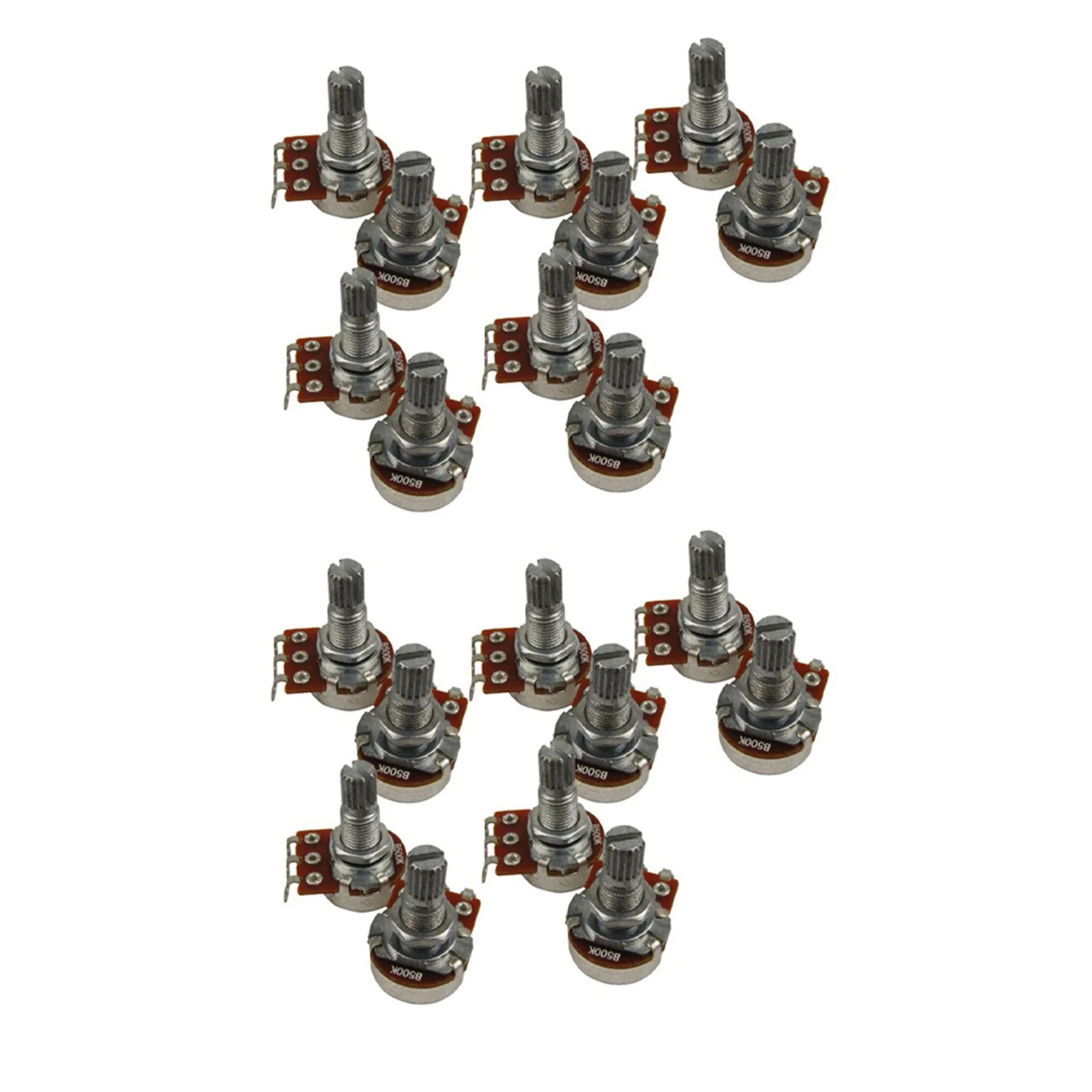 

Guitar Small Size Pots B500K Potentiometers for Guitar Bass Parts (Pack of 20)