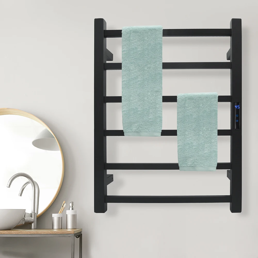 6 Tubes Bathroom Equipment Electric Towel Rack Heated Rail Temperature  u0026time Control Towel Warmer Smart Home Dryer - Towel Warmers - AliExpress