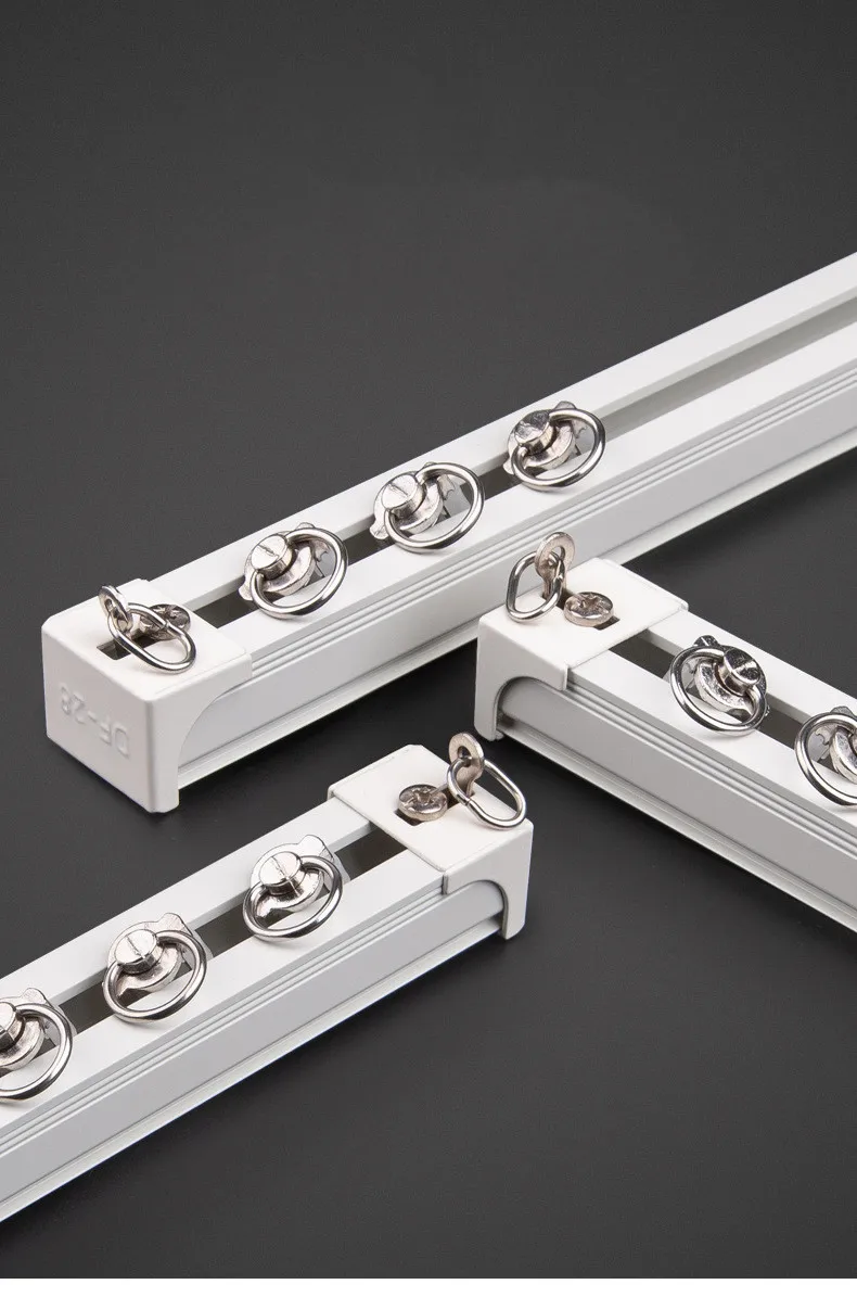 Description Picture 5 of item10pcs Curtain Track Pulley Plastic Stainless Steel Roller Nylon Wheel Window Hardware Accessories Bathroom Curtain Hook Wheel