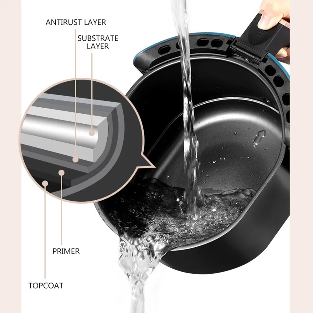 Air fryer household multi-function smoke-free electric fryer intelligent timing