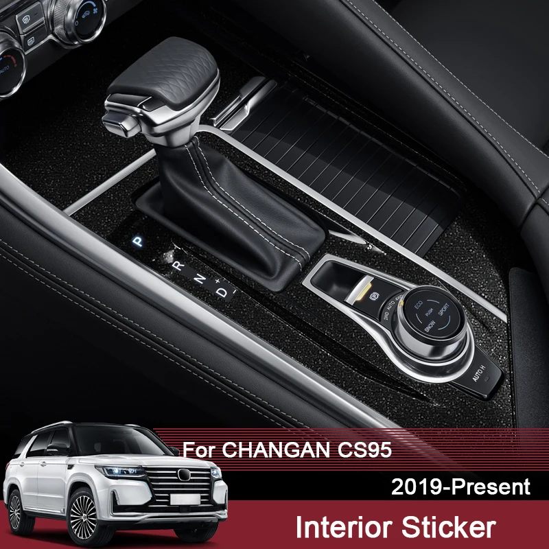 

For CHANGAN CS95 2019-2025 Car Interior Sticker Windows Contol Decal Inner Door Gear Panel Protective Film Auto Accessories