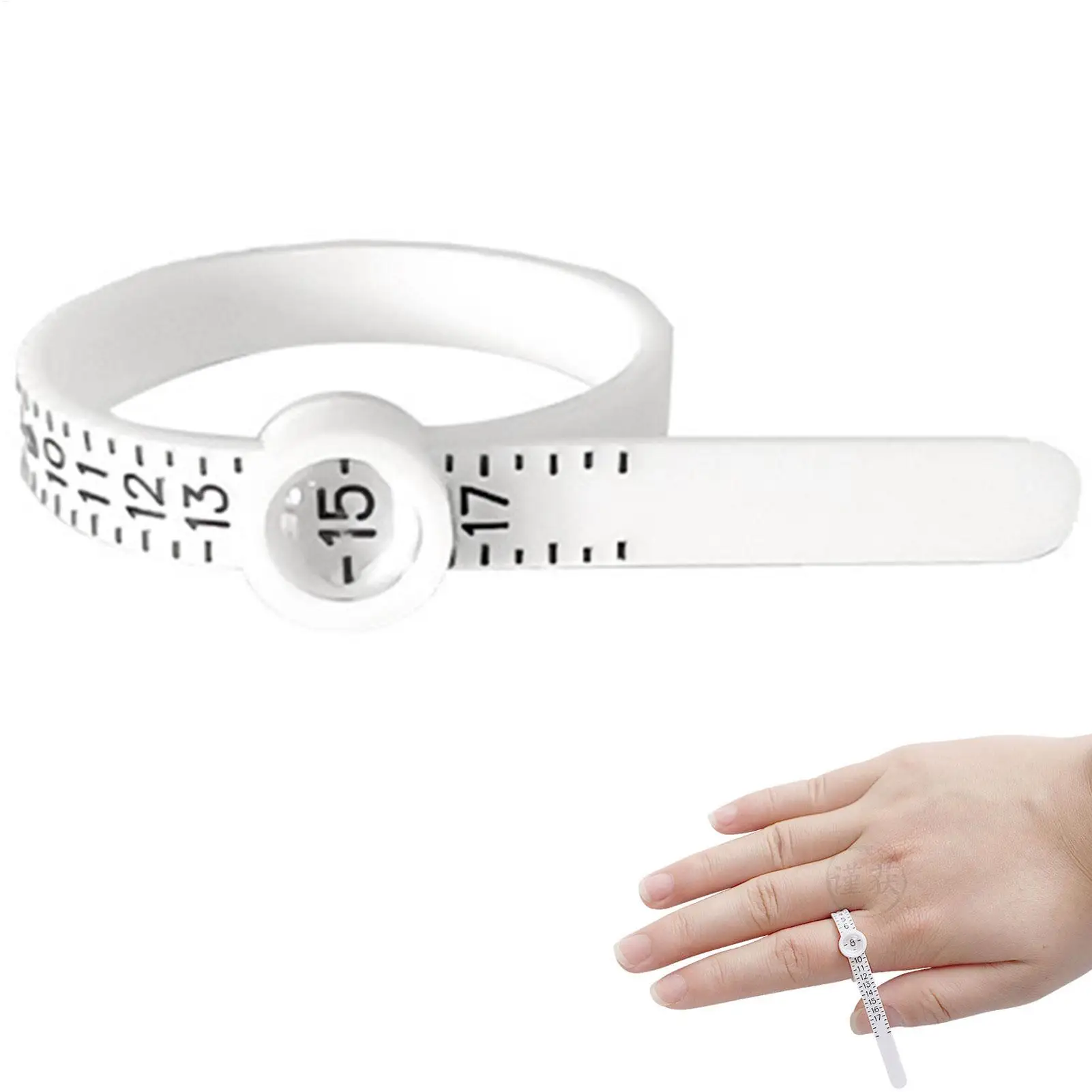 Ring Sizer Ruler Ring Sizer With Magnified Window Ring Sizer Tool Reusable Ring Measurement Tool Ring Measurer Ring Finger Sizer
