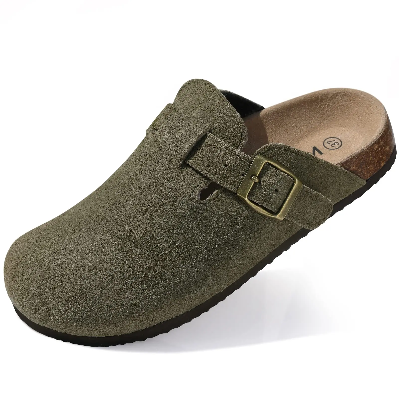 cow suede-Army Green
