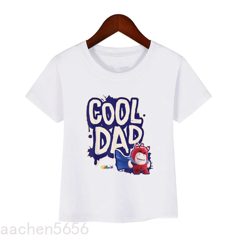 New Hot Sale Children T-shirt Funny Cartoon Oddbods Graphic Print Boys Tee Summer Casual Kids Tops Cute Girls Tees cool kid t shirt