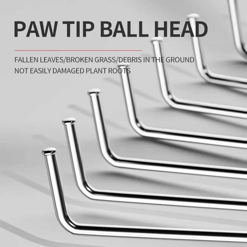 Retractable Stainless Steel Garden Rake 5