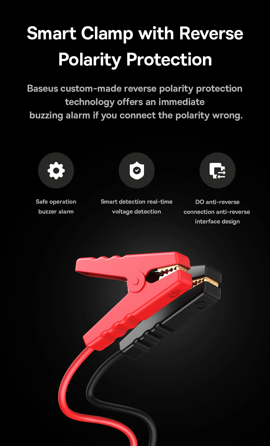 Baseus Super Energy Pro+ Car Jump Starter 1600A description image 10