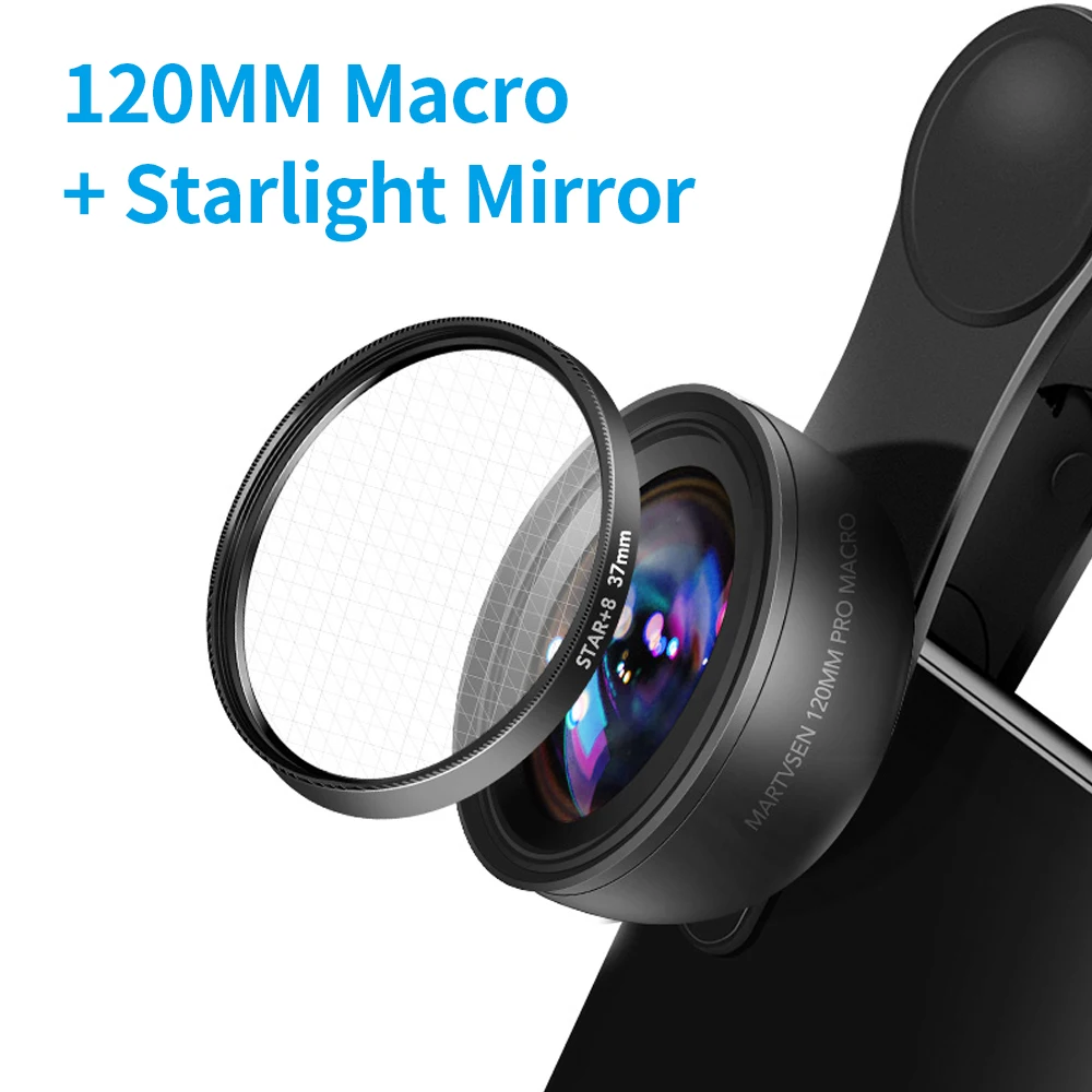 Enhanced 120MM 5K HD 10x Super Macro Universal Clip Camera Lens