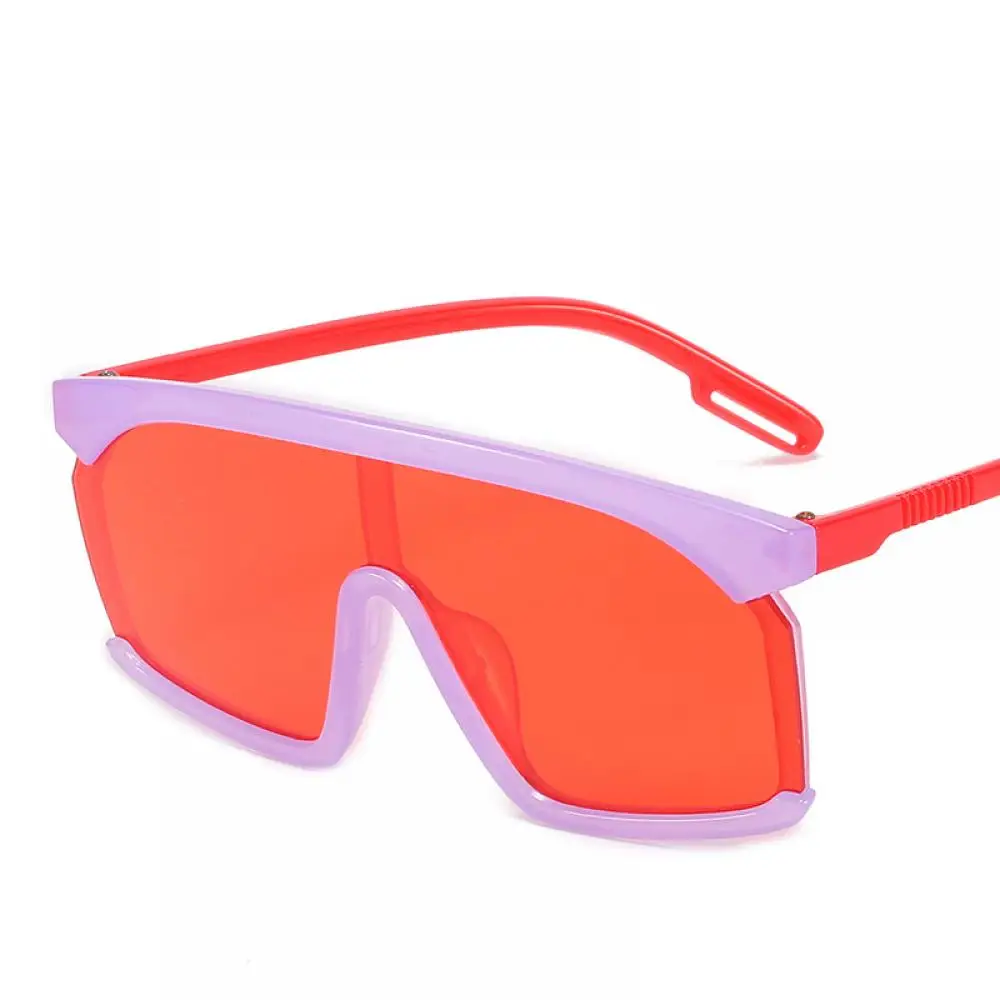 Oversize Square Kids Sunglasses Vintage Colorful One Piece Lens Sun Glasses Boys Girls Children Pink Yellow Shade Gafas kids sunglasses children sunglasses