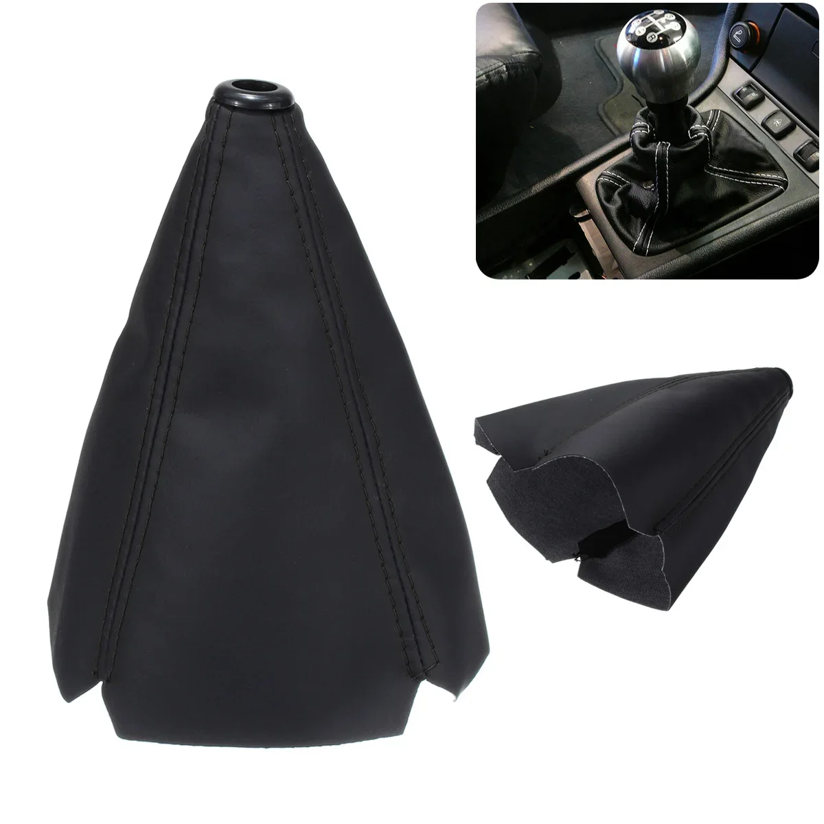 Premium Leather Gear Shift Boot Cover
