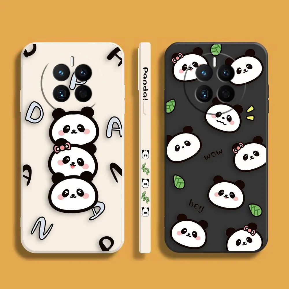 

Cute Cartoon Panda Phone Case For Huawei MATE 10 20 20X 30 40 50 P20 P30 P40 P50 P60 PRO PLUS Silicone Case Funda Shell Capa