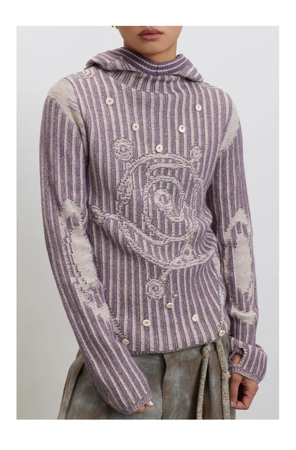 Conp23aw Violet Voetex Sweater Vortex Symbol Distressed Sense 