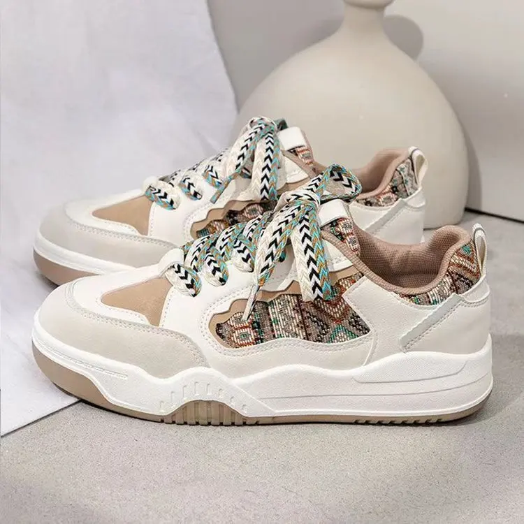 

Spring Women's Sneakers Casual Thick Bottom Designer Sneakers Breathable Lace-up Colorful Shoes Womens Running Shoes Zapatillas