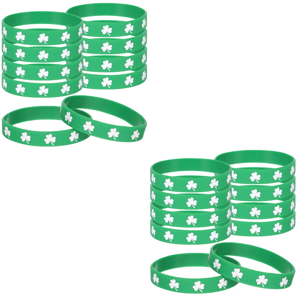 

Set of 2 St Patrick Day Bracelet Irish Patrick' Silicone Patricks Party Favors