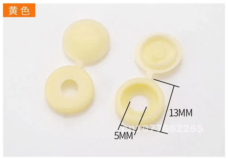 

100pcs Screw Cover Fold Caps Button Plastic For Car Furniture M4M5 Self-tapping Decorative Cover Prevent Dust Hardware Screw Cap