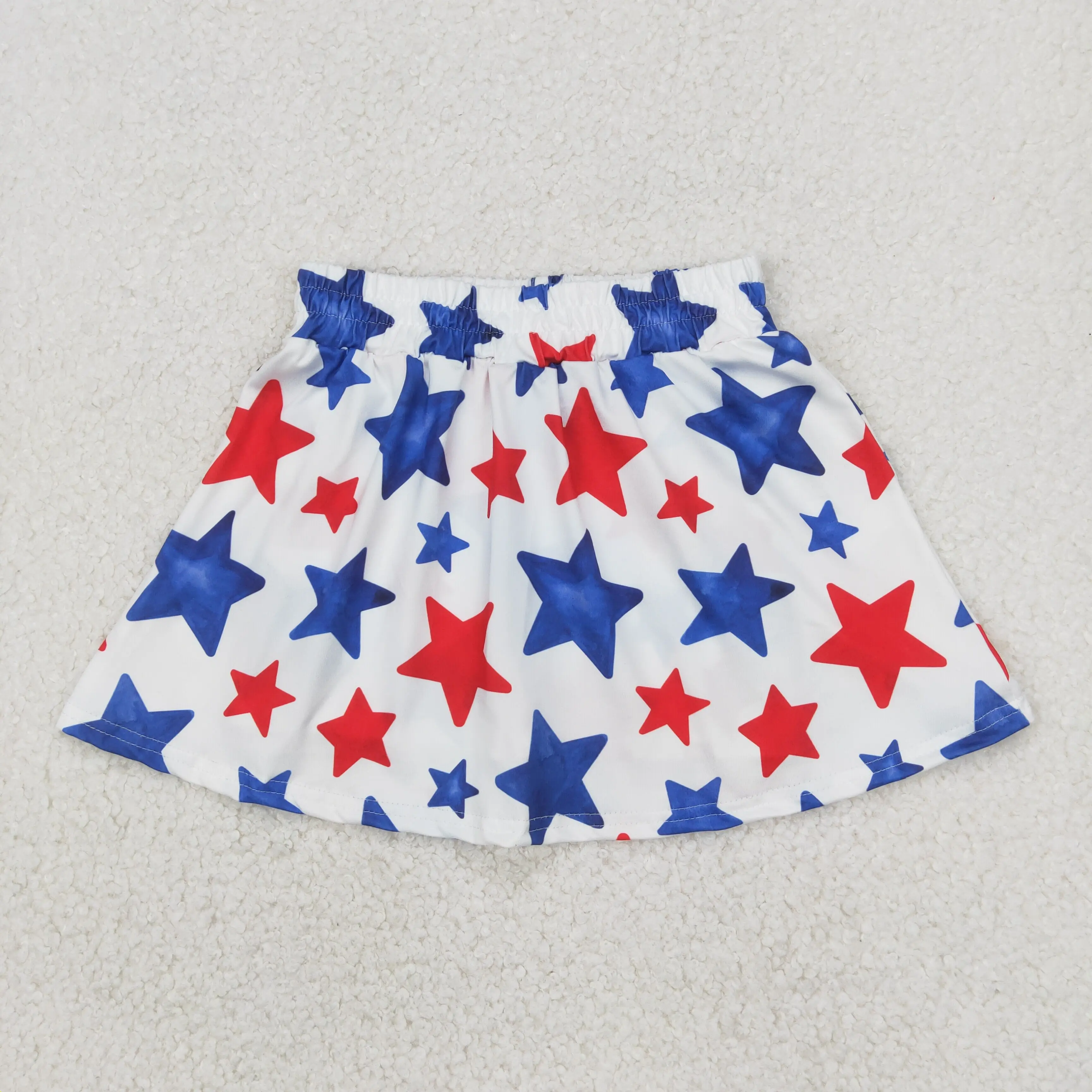 Wholesale Boutique Baby Girls July 4th Toddler Flags Bows Infant Summer Pocket Shorts Skort Skirts Bottom Kids Children Clothes