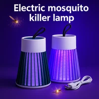Lampe anti-moustiques électrique 2-en-1 USB avec lumière LED pour chambre, extérieur, camping, guêpes et moucherons 1