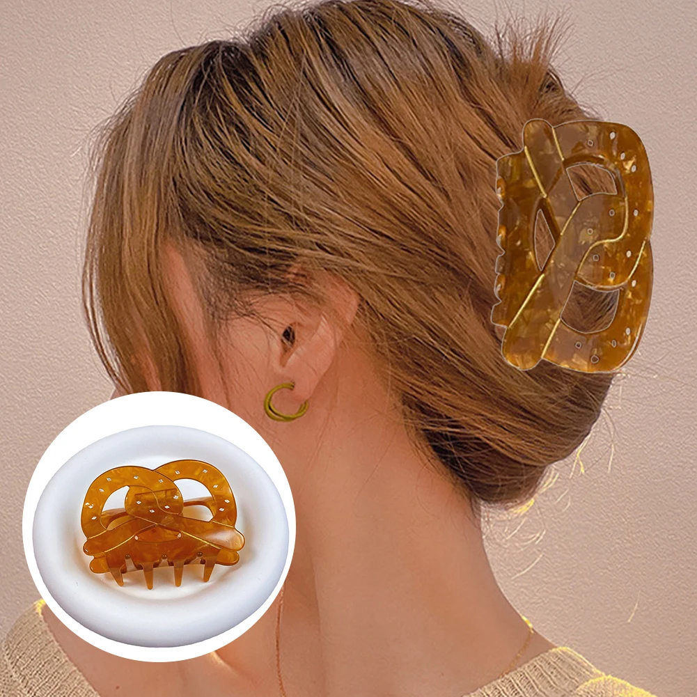 

Retro Brown Acetic acid Hairpins Creative Hair accessories 1 pc Hair Claw Hair Clip Gift for Women and Girl Headwear Fashion
