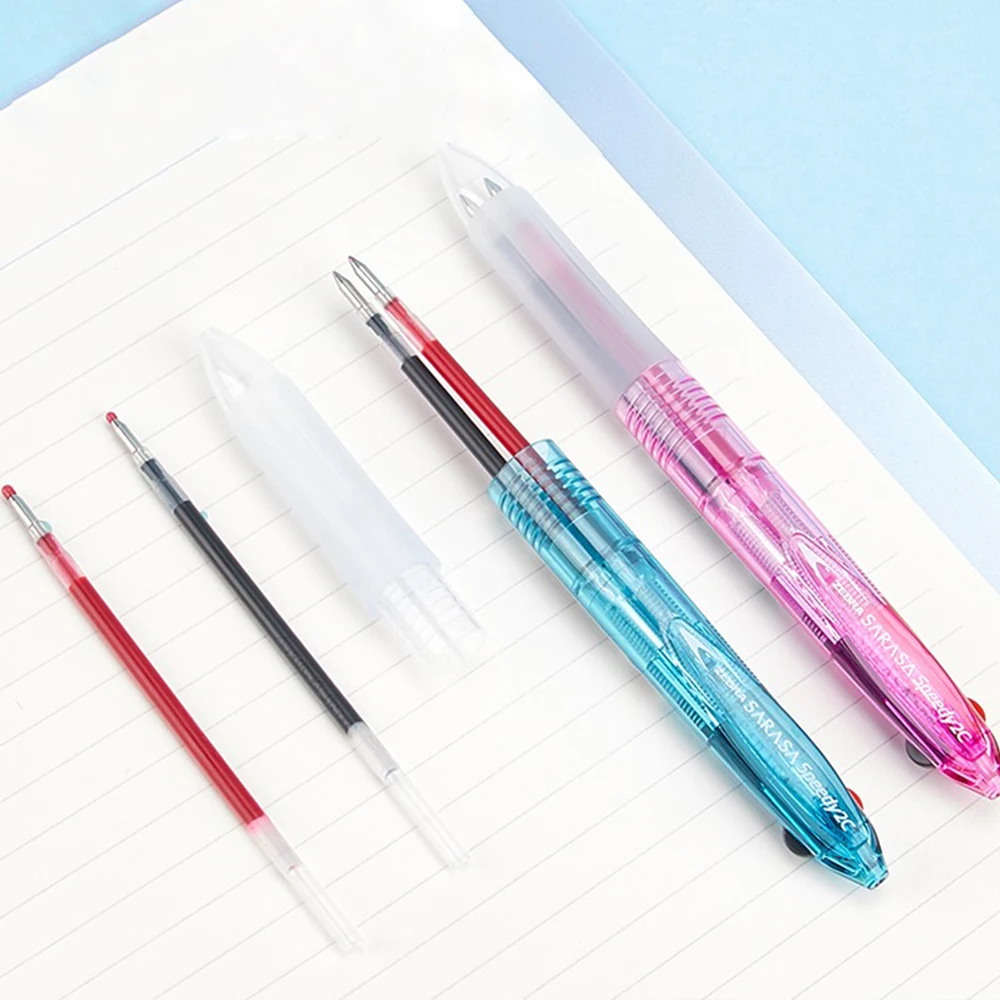1pcs 일본 얼룩말 2 색 젤 펜 다기능 빠른 건조 J2JZ33 레드 블랙 0.5mm 쓰기 Speedy 2C 학교 사무 용품
